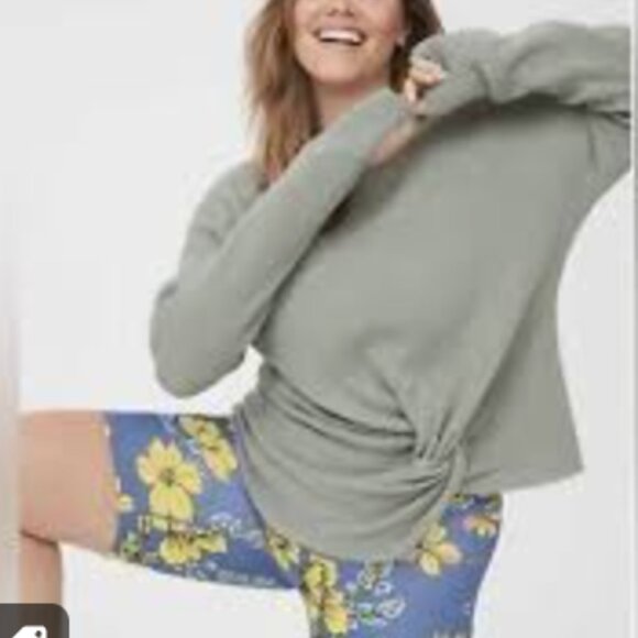 Aerie Offline Teal Twisted Knot Front Sweater Large/G - Picture 13 of 13